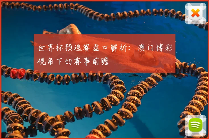 世界杯预选赛盘口解析：澳门博彩视角下的赛事前瞻